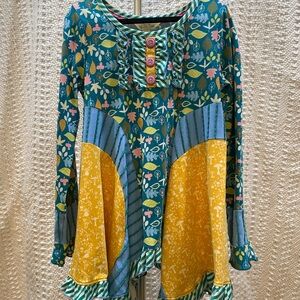 Matilda Jane Multicolor Floral Long Sleeve Top